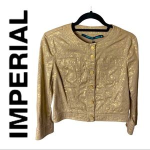 Imperial Beige and Gold Jacket New w/ Tags
